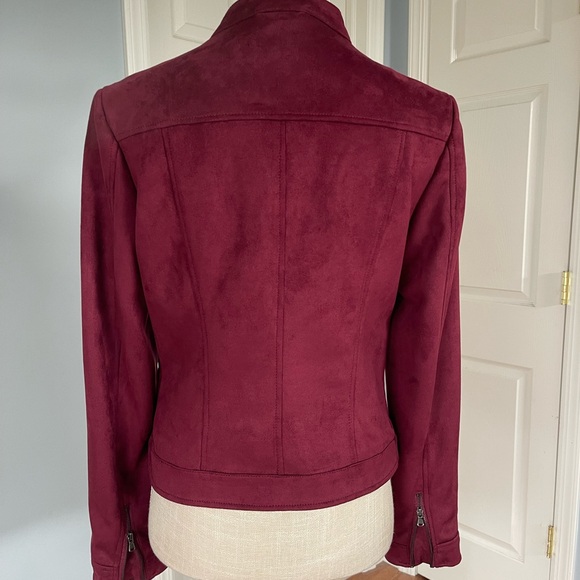 Burgundy vegan suede - Picture 3 of 3